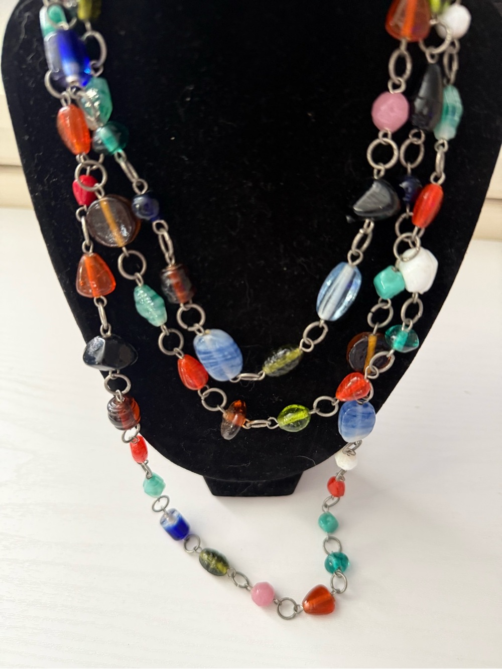 Multicolor Beaded Layered Necklace - Women Jewelry